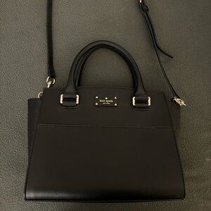 Kate Spade Black Leather Handbag NEVER USED
